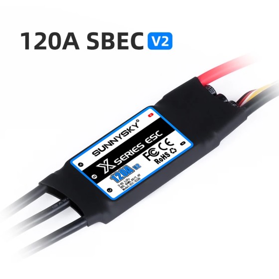 Hot Sales Sunnysky Fixed-wing Uav X Series Drone Esc 60a to 120a Brushless Motor Speed Controller Accessory for Rc Parts